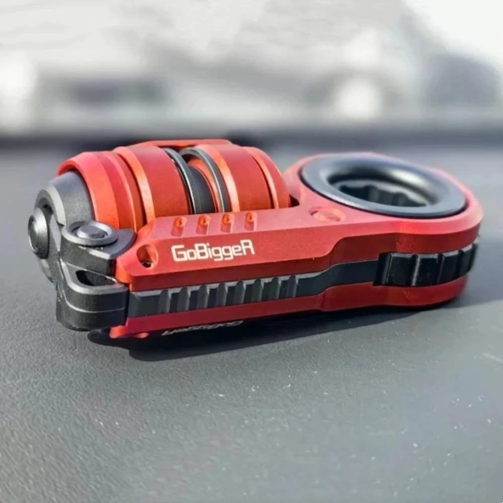 Tuning Fork Grenade Fidget Spinner Magnetic Push Egg Mechanical Ratchet Slider Crisp Sound Decompression Metal Fingertip EDC Toy