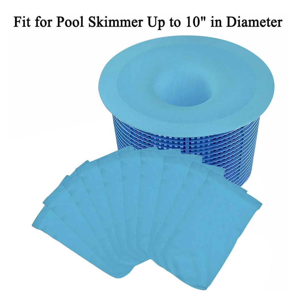 Pool Skimmer Socks, Pool Savers Socks Net For Skimmer Basket, Pool Filter Sock Net Ultra Fine Mesh Screen Liner For Inground Or Above Ground Pool