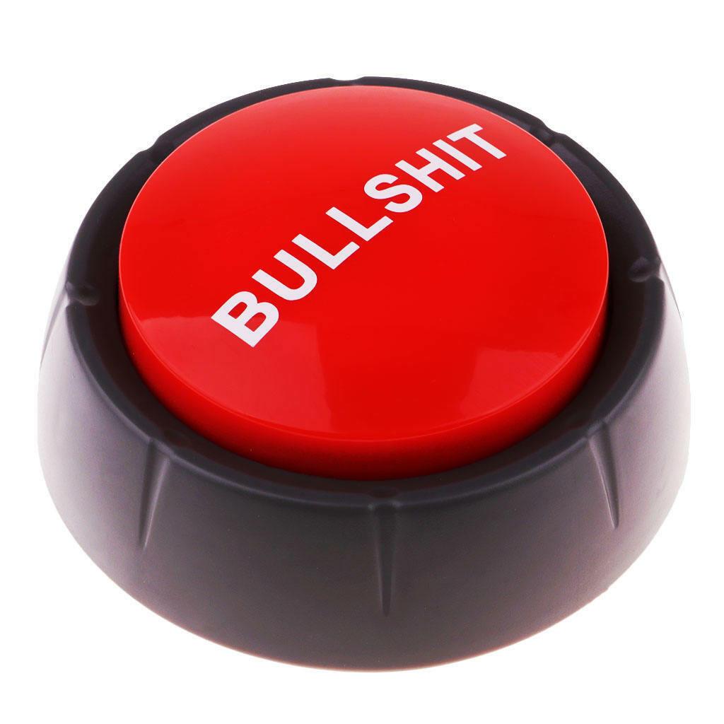 Jest Button Bullshit Office Answer Toys Supplies Novelty Desktop Joke Party