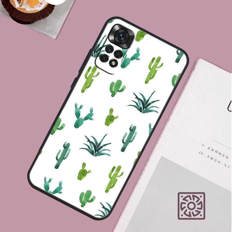 Plant Cactus Case For Xiaomi Redmi Note 14 13 12 11 10 15 Pro Plus Redmi 15 13 13C 10C 12C 14C 15C Cover
