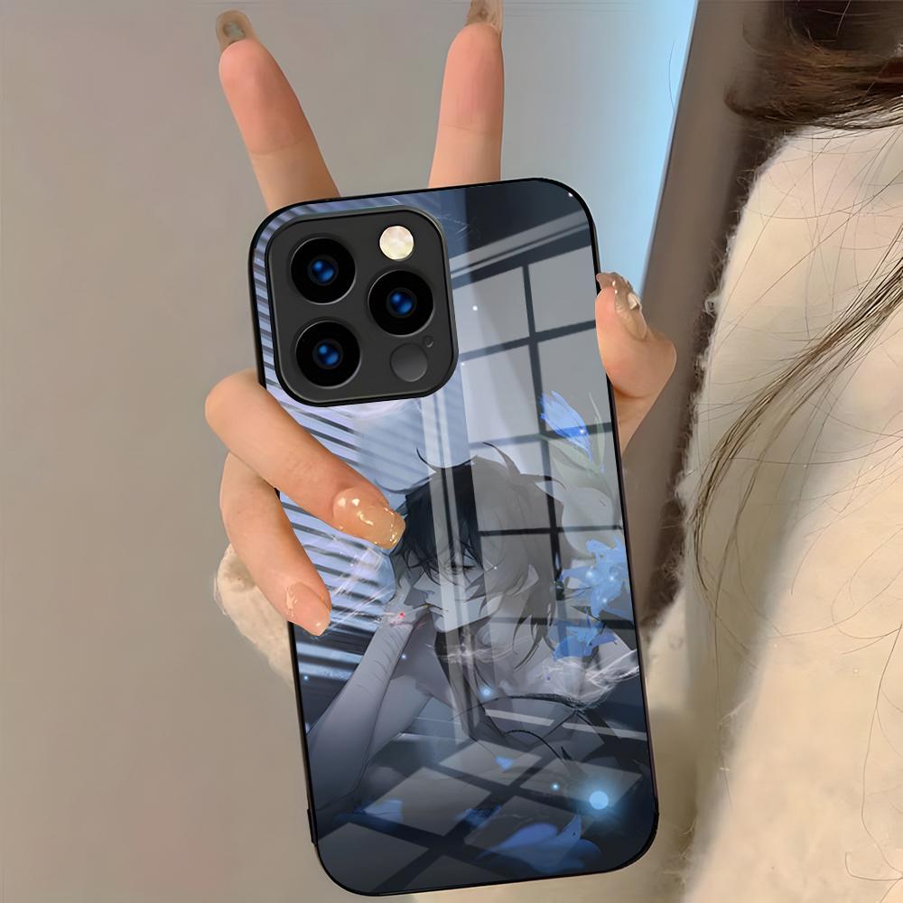Slow Damage Anime Phone Case For IPhone 17 Pro Max 16 15 14 Pro Max 13 11 Plus Glass Cover