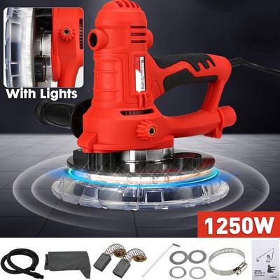 Doersupp Șlefuitor Gips-Carton Mașină de Lustruit Pereți 1350W Șlefuire 220V Portabil Lumină LED 1000-3000R/min Mașină de Lustruit Chit de Perete