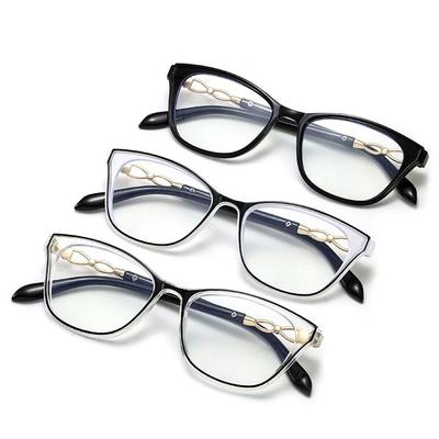 Lesebrille Damen Mode Blaulichtfilter Lesebrille Ultraleicht Augenschutz Elegant Bequem Brille +4