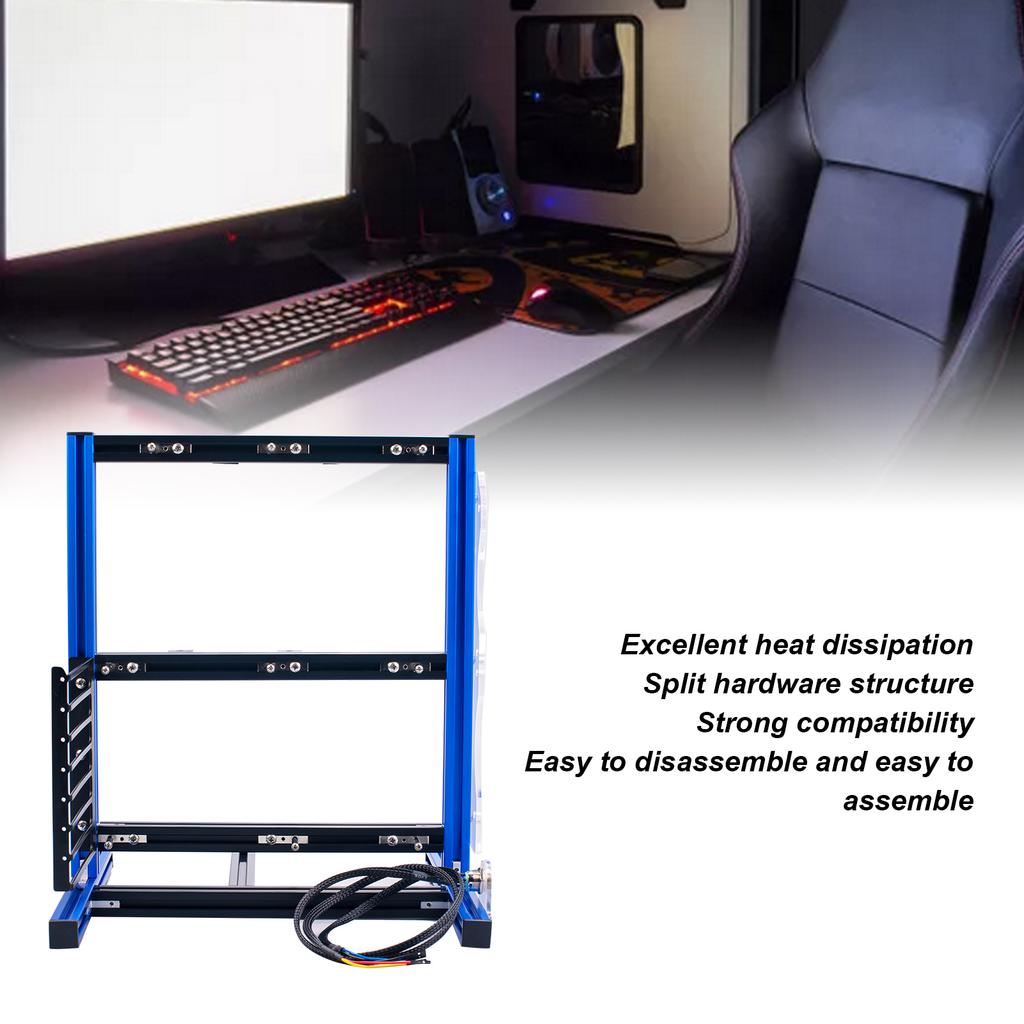 Computer Open Case Bracket Excellent Ht Dissipation Vertical Aluminum   Frame ATX MATX ITX Open Computer Case