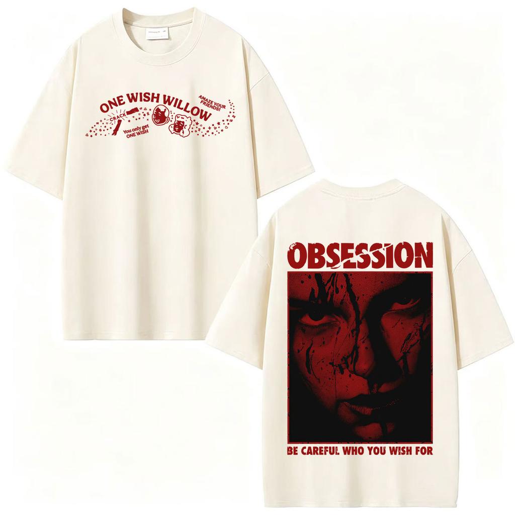 One Wish Willow Obsession 2026 Film Merch T-Shirt Unisex Unisex Harajuku Retro Klassische T-Shirts Locker 100% Baumwolle Übergroßes T-Shirt