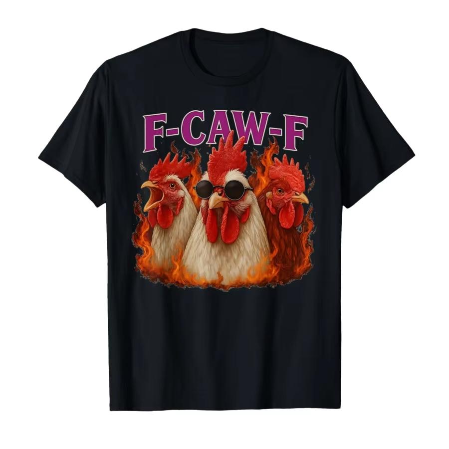

F-caw-F Goose Silly Bootleg Funny Meme T-shirt for Men Women 100Cotton T Shirts Short Sleeve Tops Popular Fashion Comfortable 4XL