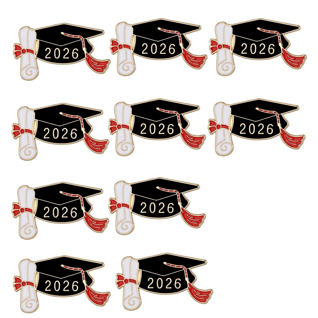 2026 Graduation Commemorative Alloy Doctoral Cap Pin Elegant 25mm Accessory For Graduates Sturdy And Stylish
