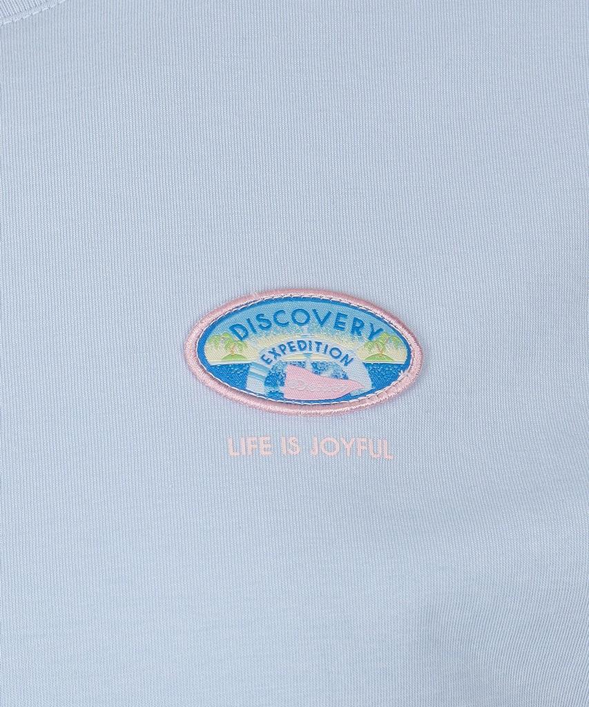 DISCOVERY EXPEDITION Women'S Freshvent Boat Wappen Short Sleeve T-Shirt (L/Blue)