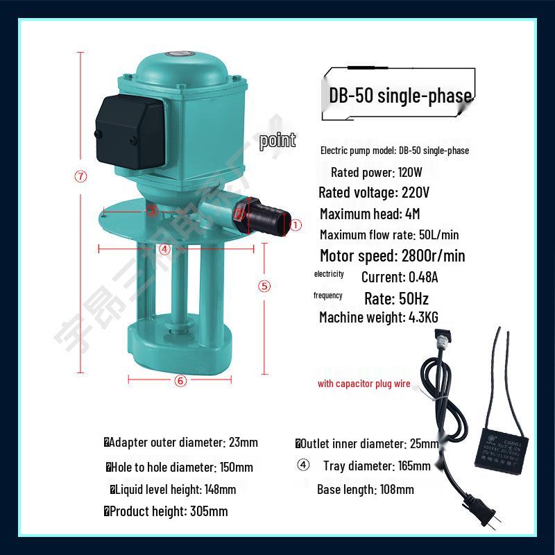 Trójfazowa elektryczna pompa oleju i wody do frezarek i tokarek - Model 120