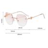 Women Men  Trendy Reading Glasses Anti-blue Light Eyeglasses Unisex Women Retro Rimless Eyewear