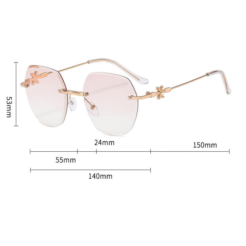 Women Men  Trendy Reading Glasses Anti-blue Light Eyeglasses Unisex Women Retro Rimless Eyewear