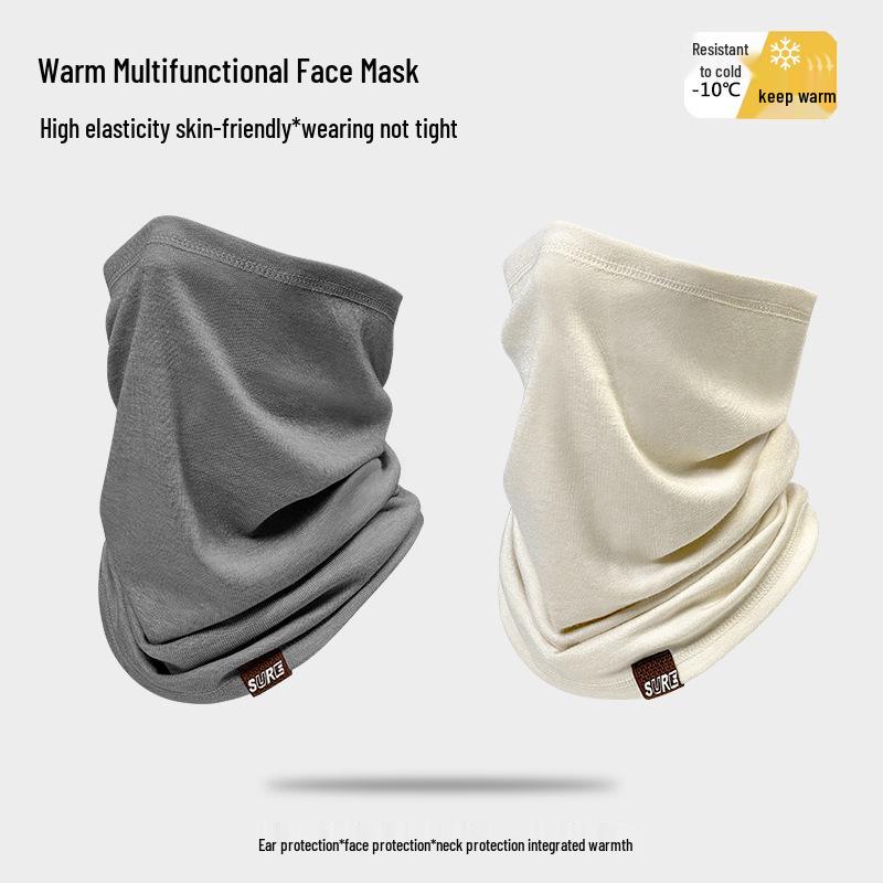 Unisex Knitted Neck Gaiter & Face Mask - Winter Warm, Thin Style Pullover Scarf