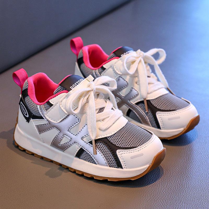 

Girls sports shoes 2025 spring and autumn new girls soft-soled Forrest Gump shoes medium and older children s mesh breathable casual shoes boys 31 [Inner Length 17.2CM] розы красного