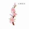 D5 2PCS Plum Blossom Embroidery Patches Sakura Flower Floral Branch Appliques Iron On Cloth Cheongsam Stickers For Sewing Repair