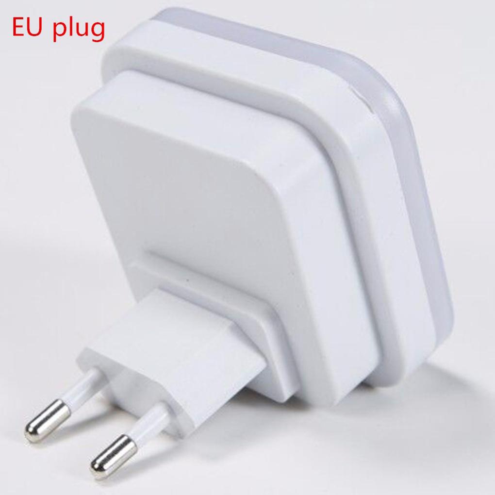 Mini Smart LED Night Light Auto Sensor Control Children Bedroom Lamp US EU Plug