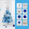 New Style Mini Blue Christmas Tree Set - 45cm/60cm Desktop Decoration