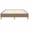 Bed Frame without Mattress Taupe 120x190 cm Fabric