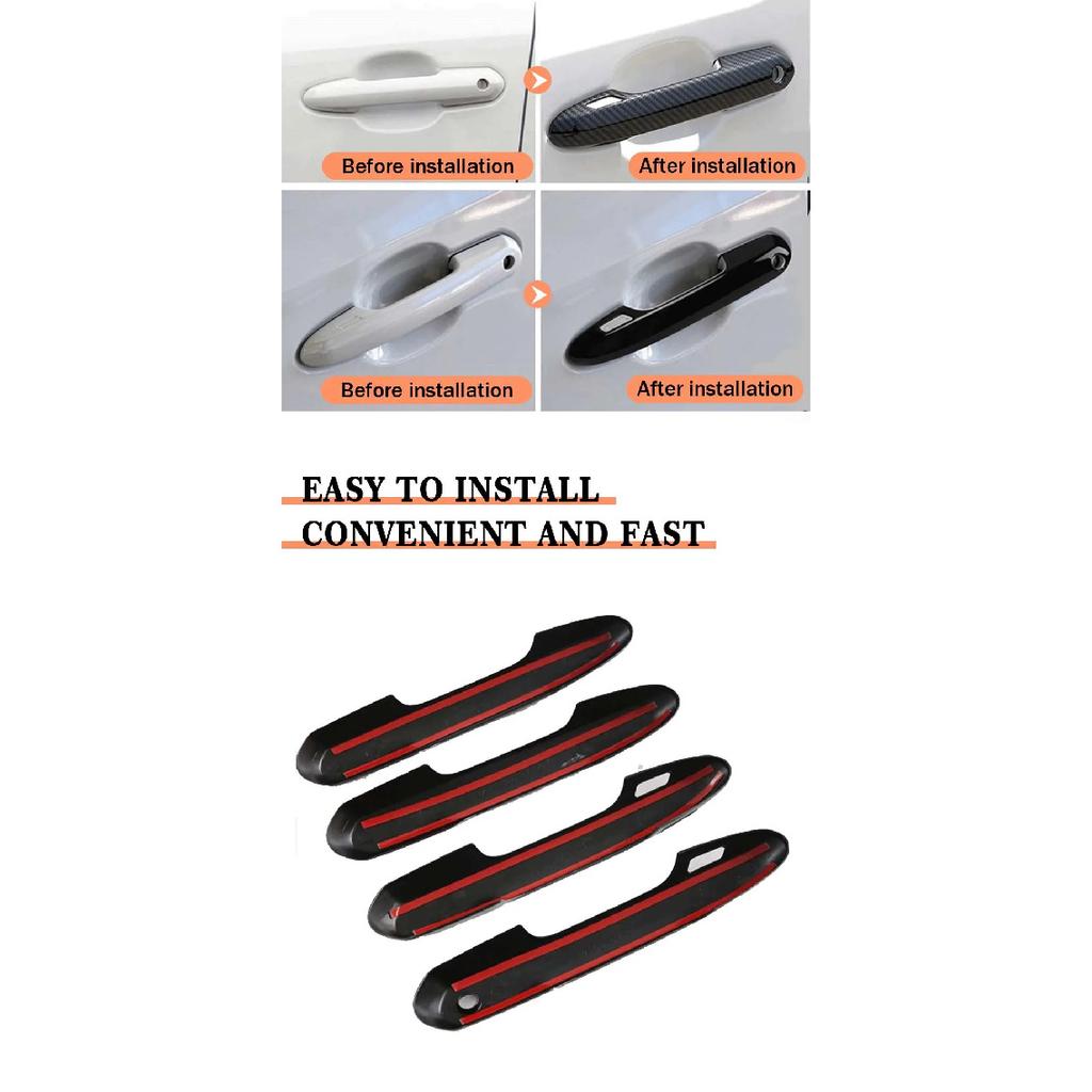 Car Door Handle Cover For Toyota Corolla Fielder 2014 2015 2016 2017 2018 Chrome Pad Sticker Overlay Styling Accessories