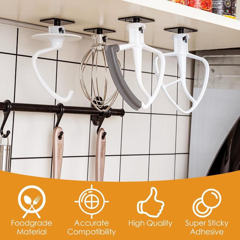 1/2/4Pcs Stand Mixer Attachment Holders Food Mixer Accessories Hooks For Stand Mixer Attachment Mixer Paddle Holder