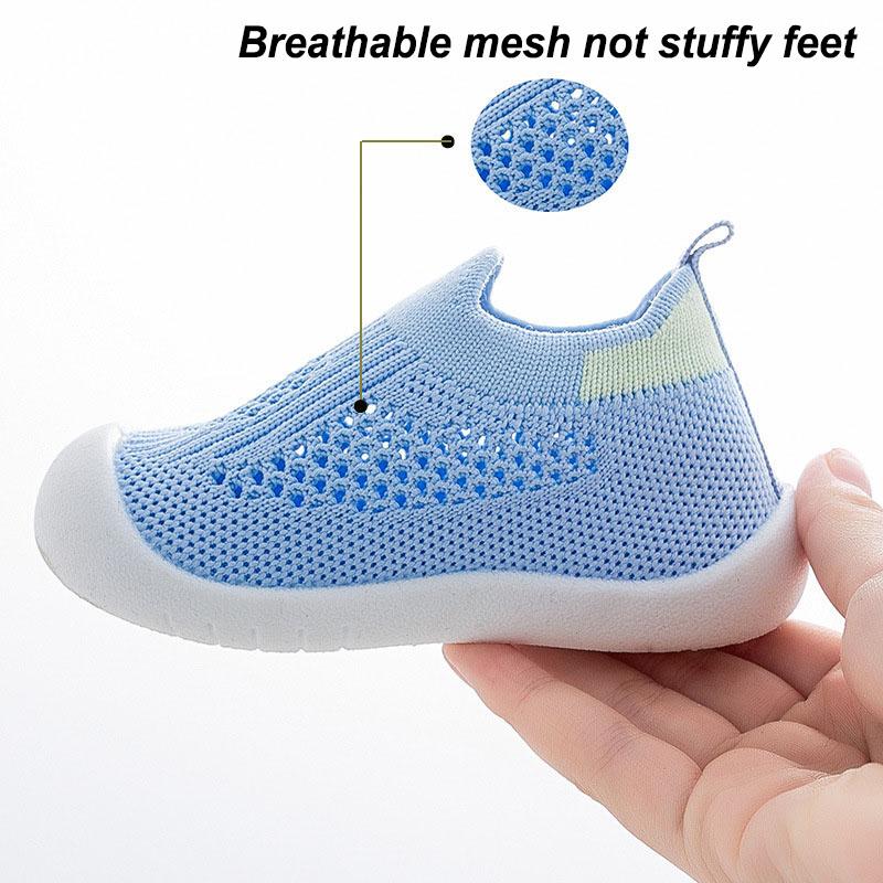 Boys And Girls Mesh Breathable Toddler Shoes, Wear-resistant Non Slip Comfortable Slip On Sneakers, Summer