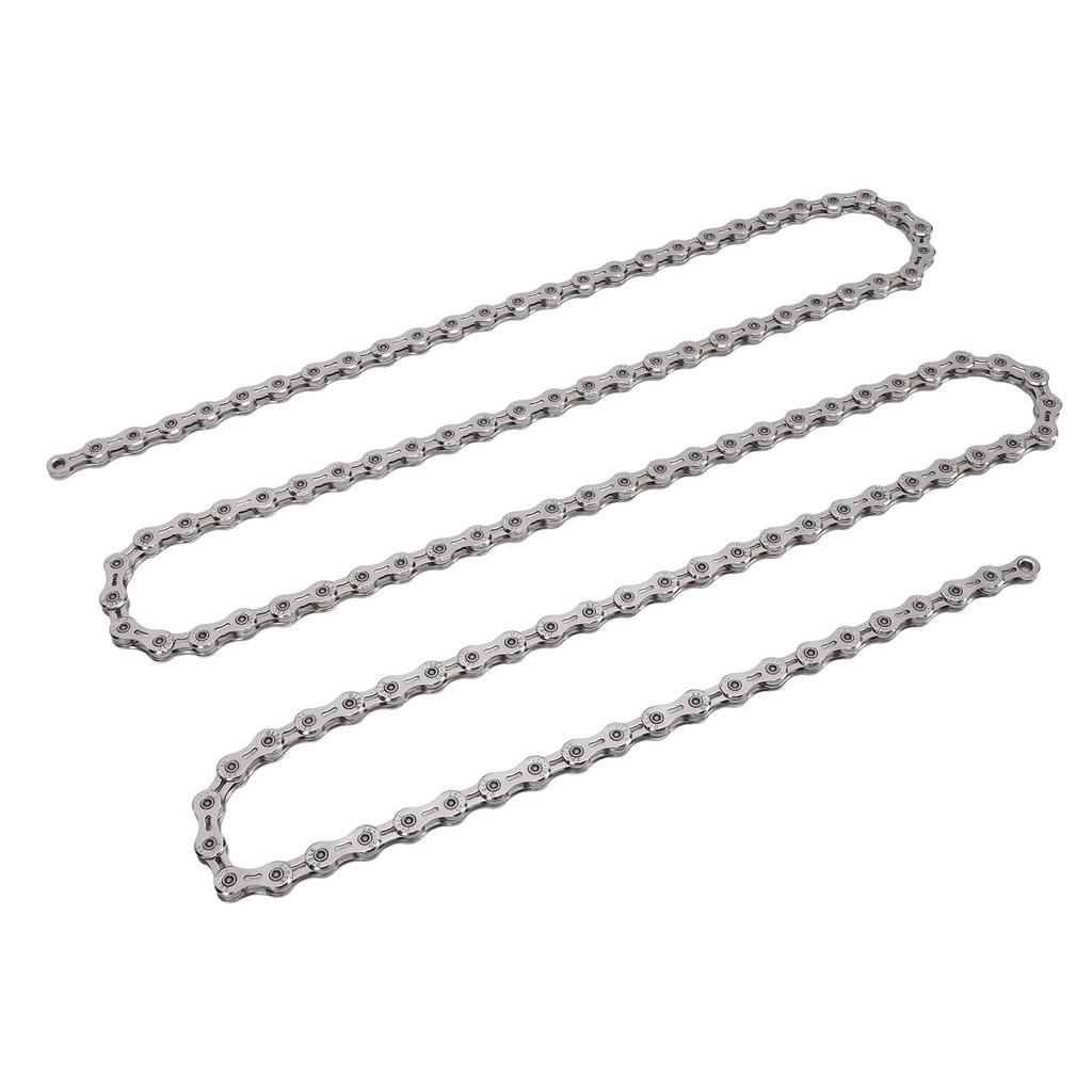 12 Speed Bike Chain Half Hollow Extra Lightweight Mountain Bike Road Chain with 2 Chain Connector Electrosilvering