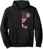 German Shepherd American Flag USA Patriotic Dog Unisex Hooded Sweatshirt