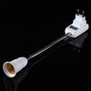 E27 Lamp Bulb Holder Socket Base Adapter Flexible Extension Holder with On/Off Switch Lighting Accessories White