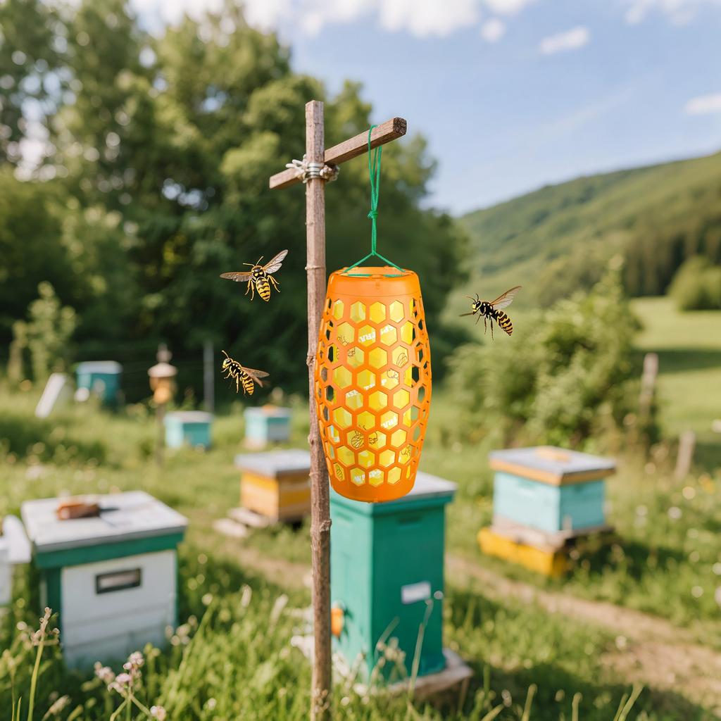 Trappola per Api Artefatti Riparo di Sicurezza Esterno Trappola di Plastica Trappola per Api Paesaggistica Repellenti per Insetti Zanzare Mosche Cattura Appiccicosa Nucleo Sostituibile