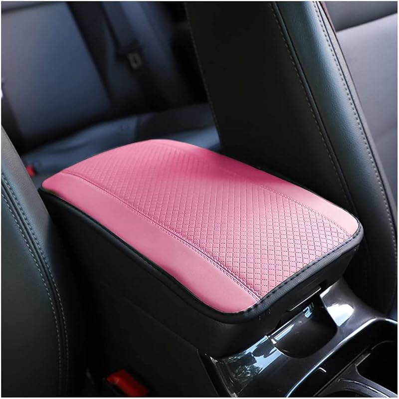 Ziciner Car Center Console Armrest Pad, 12.6X 7.2 Inch PU Leather Waterproof Auto Armrest Seat Box Cover Protector, Universal Car Interior