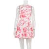 Niche Design Cross-Border New Arrival Women's Clothing Sleeveless Printed Open Back Shoelace Sexy French Style Elegance Slim Looking Dress