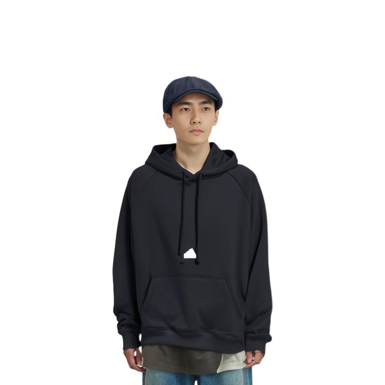 Adidas Sweatshirts Men's Black Hooded Moderate Regular HN1952