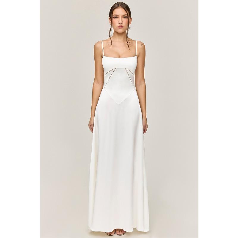 Women's New Sexy Suspender Skirt Slim Backless Long Dress Dress Women's Long Evening Dress