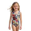 Girls Floral Print One Piece Swimsuit Kids Summer Casual Beachwear Swimwear for Children Lightweight Comfortable Fit