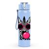 1PC Zebra With Pink Lollipop Print 750ml Color Plastic Sports Water Bottle Leakproof Flip Straw Lid Suitable for Sports Office Home Use