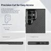Classic Texture Carbon Fiber MagSafe Case For Samsung Galaxy S25 S24 Plus Ultra Alloy Lens Shockproof Cover