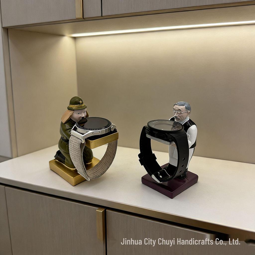Astronaut Resin Display Stand - iWatch Holder and Tray Ornament