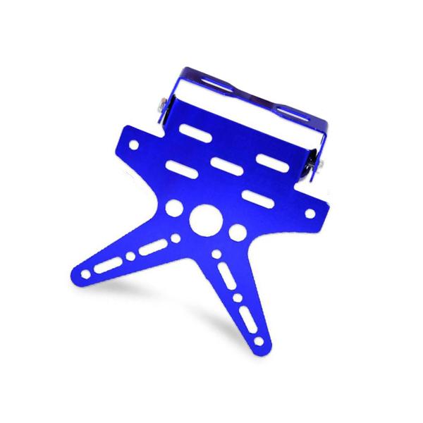 

Универсальный держатель номерного знака мотоцикла, кронштейн для крепления, крышка номерного знака для мотоцикла-внедорожника, алюминиевый сплав синий