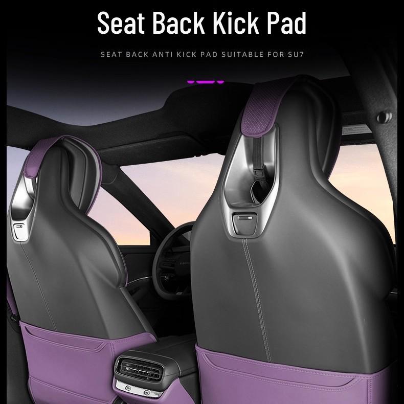 Xiaomi SU7 Back Seat Kick Pad for Interior Car Protection & Decoration Beige