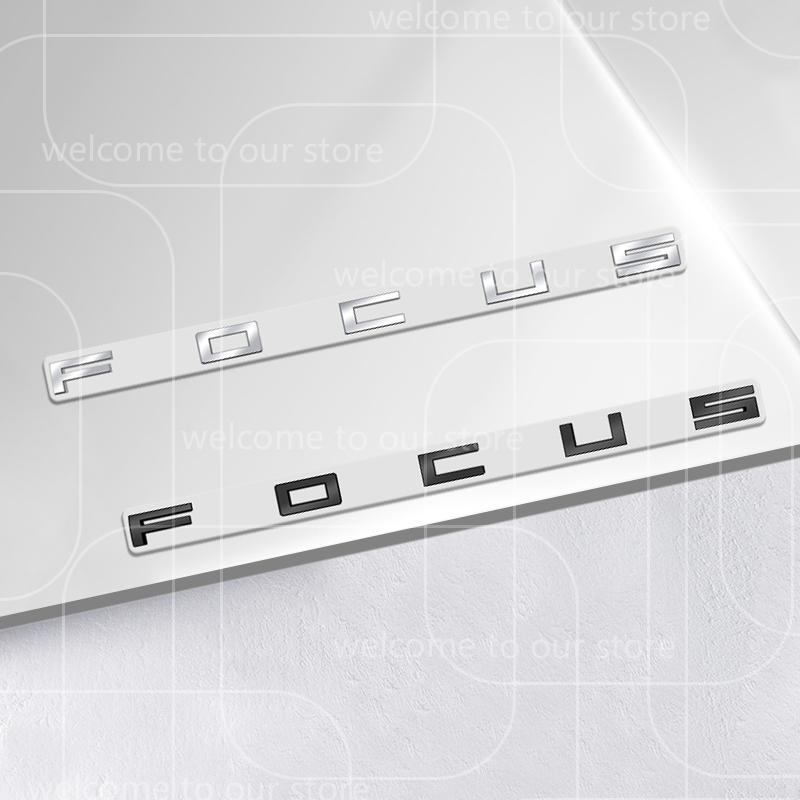 LLC3 3D For Ford Focus 2 3 4 MK2 MK3 MK4 ST Car Sticker Zinc Alloy Emblem Body Accessories Styling Metal Rear Trunk Badge Decal