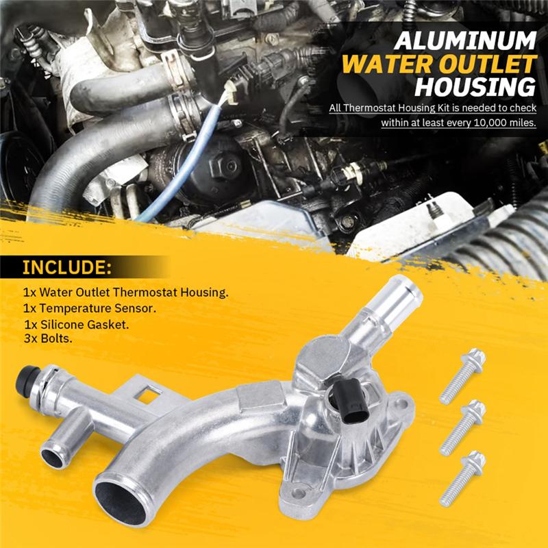 Těleso termostatu Vývod vodního čerpadla 25193922 Pro Cruze Sonic Trax Buick Encore 1.4T 55565334 1338030-M53K