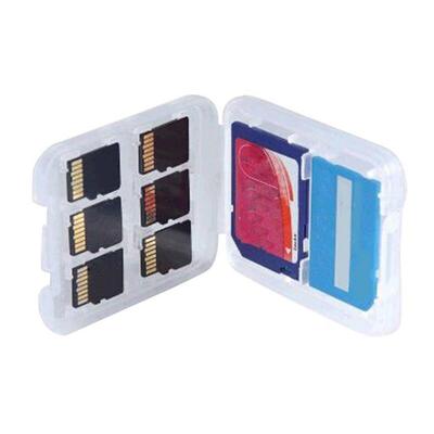 Caja Soporte Almacenamiento Multifuncional Transparente Micro SDHC MSPD Memoria SD Tarjeta TF
