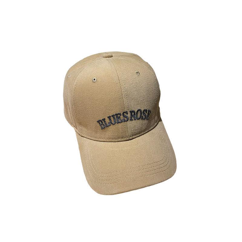 

New Big Head Hat Korean Embroidered Letter Soft Top Baseball Hat Spring and Summer Versatile Wide Brimmed Baseball Cap (55-58CM)
