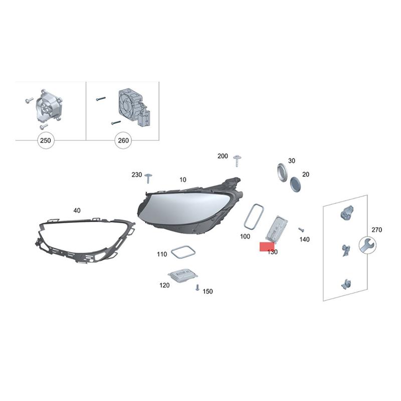 

Car LED Headlight Ballast Control Unit Module A2229003013 A2139005711 for Mercedes E-Class W213 2016-2020 Plug and Play