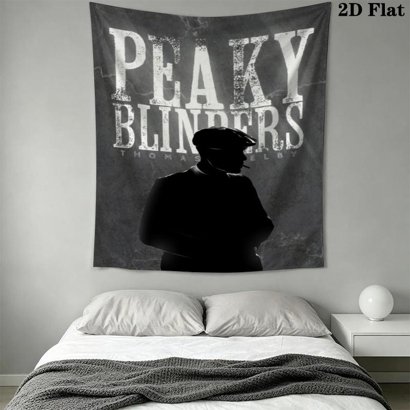 Peaky Blinders Wall Tapestry Aesthetic Wall Hanging Printed Fabric Blanket Decorative Tapestries for Bedroom Living Room Home Decor