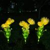 Outdoor Solar Shore Flower Lights, Waterproof LED Garden Stake Lamps, Decorative Landscape Lighting for Courtyard Lawn Patio Yard Decor