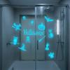 Durable Sunproof Stickers Halloween Glow In The Dark Wall Stickers, Luminous Decals with Ghost Cat Holiday Home Beautification Pumpkin Bat Witch