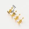 20pcs/lot 14K 18K Gold Color Star Shape Necklace End Crimp Beads With Hook Calotte Cover Beads For DIY Jewelry Making Components