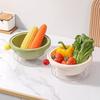 Food Grade Double-Layer Drain Basket Thickened Kitchen Storage Baskets Berry Cleaning