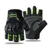 Motorrad Halb-Finger-Handschuhe Atmungsaktiv Anti-Rutsch Verschleißfest Fahrradhandschuhe Unisex Langlebig Handschutz Fingerlose Handschuhe