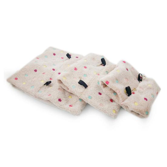 Pet Bird Parrot Winter Warm Soft Dot Plush Hanging Sleep Bed Nests Cage Hammock